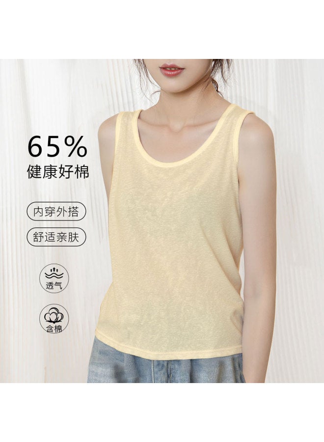 Top melon Wide Strap Camisole Undershirt For Women, Thin Style, Suitable For Suit Layering And Inner Wear - Image 3
