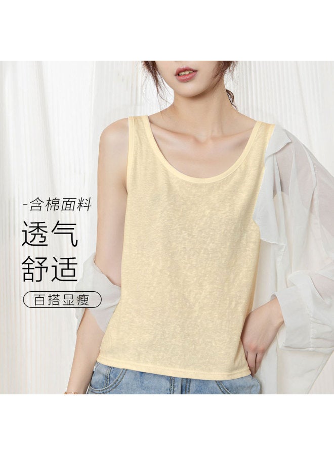 Top melon Wide Strap Camisole Undershirt For Women, Thin Style, Suitable For Suit Layering And Inner Wear - Image 2