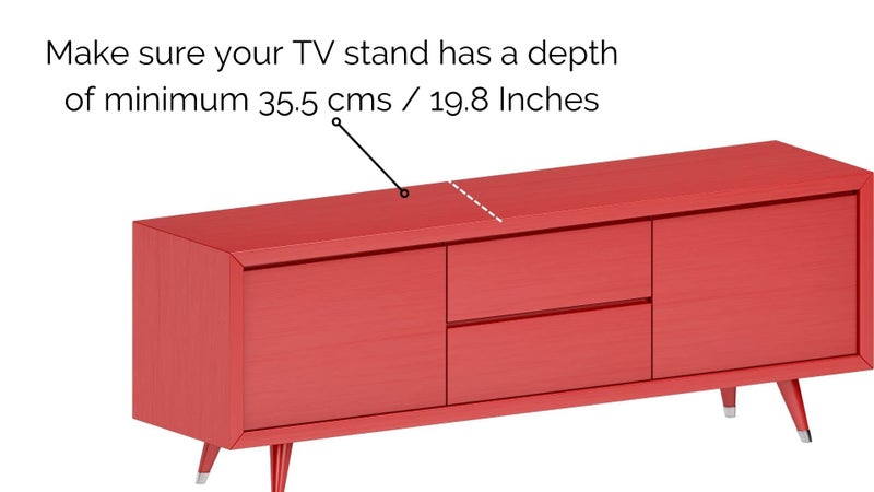 Gadget Wagon Table Top TV Desk Stand with Mount Bracket (Premim Heavy Duty) - Image 2