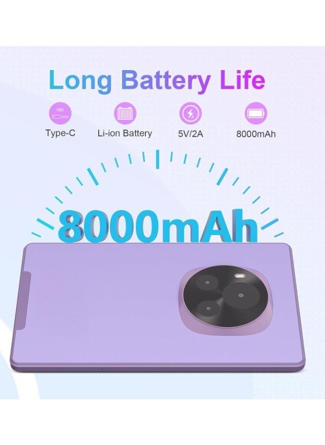 ريبنيو - CM935pro 9 بوصة تابلت Android 13 تابلت 8 جيجابايت رام 512 جيجابايت ROM 5G LTE مع فتحة لبطاقة SIM 1280x800 IPS عرض بطارية 8000 مللي أمبير واي فاي وبلوتوث -يأتي معه حافظة حماية وقلم (أرجواني) - Image 1