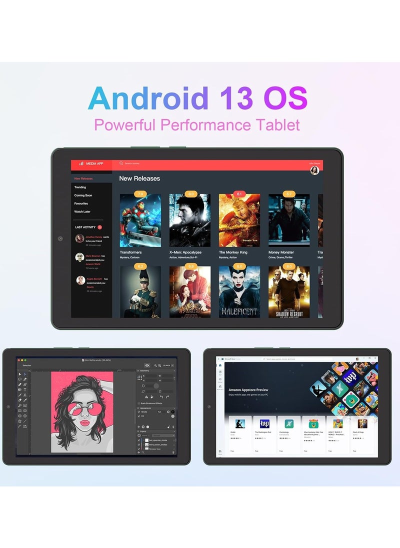 ريبنيو - CM935pro 9 بوصة تابلت Android 13 تابلت 8 جيجابايت رام 512 جيجابايت ROM 5G LTE مع فتحة لبطاقة SIM 1280x800 IPS عرض بطارية 8000 مللي أمبير واي فاي وبلوتوث -يأتي معه حافظة حماية وقلم (أرجواني) - Image 1