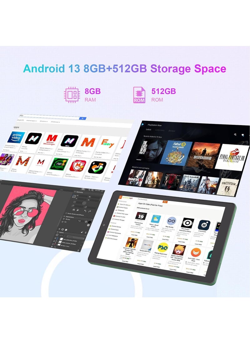 ريبنيو - CM935pro 9 بوصة تابلت Android 13 تابلت 8 جيجابايت رام 512 جيجابايت ROM 5G LTE مع فتحة لبطاقة SIM 1280x800 IPS عرض بطارية 8000 مللي أمبير واي فاي وبلوتوث -يأتي معه حافظة حماية وقلم (أرجواني) - Image 1