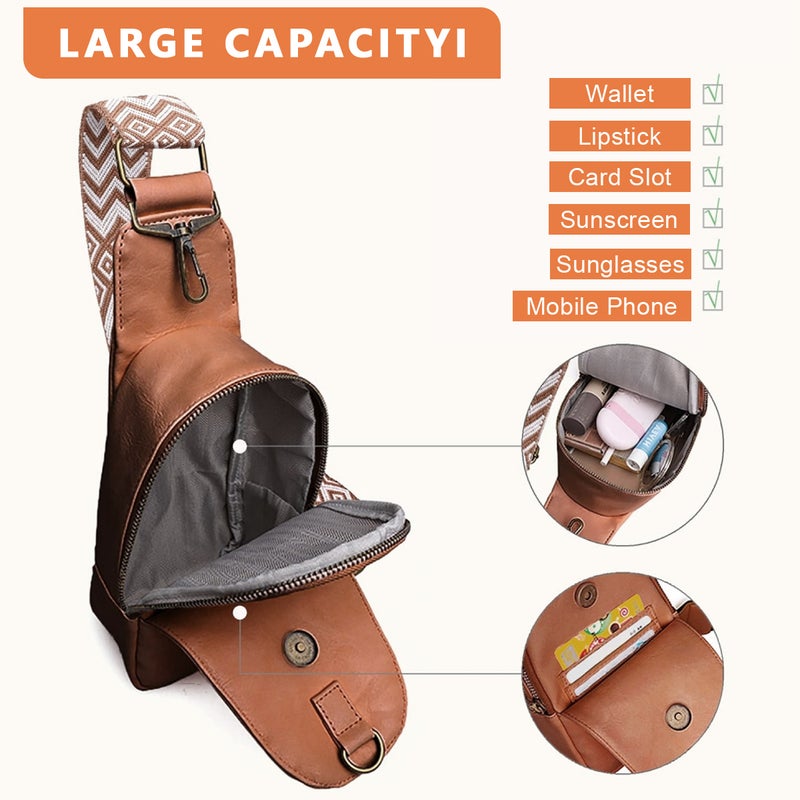 HANNEA® PU Crossbody Phone Bag for Women with Adjustable Shoulder Strap - Image 4