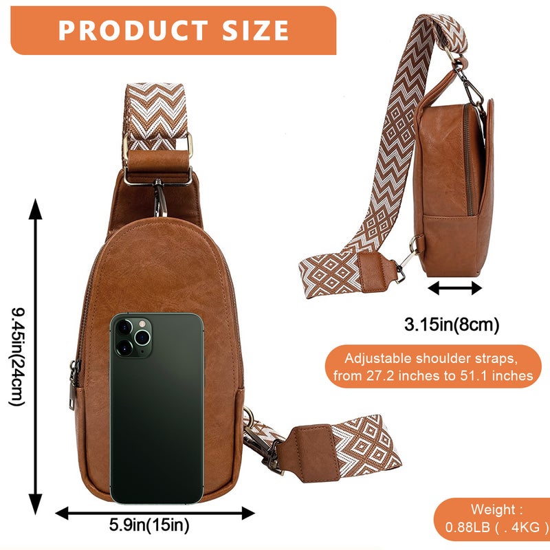 HANNEA® PU Crossbody Phone Bag for Women with Adjustable Shoulder Strap - Image 2