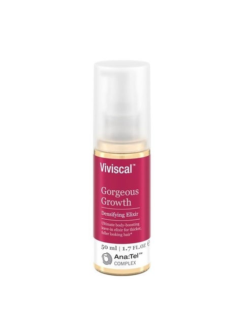 Gorgeous Growth Densifying Leave-in Elixir for Thicker, Fuller Hair | Ana:Tel Proprietary Complex with Keratin, Biotin, Zinc | 1.7 Ounce