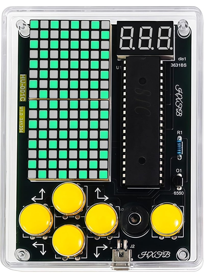 SYOSI DIY Retro Pixel Game Kit, 7-in-1 Electronic Soldering Project Console with Case for STEM Learning, Kids and Teens Educational Soldering Practice, Creative Gift for Friends - Image 1