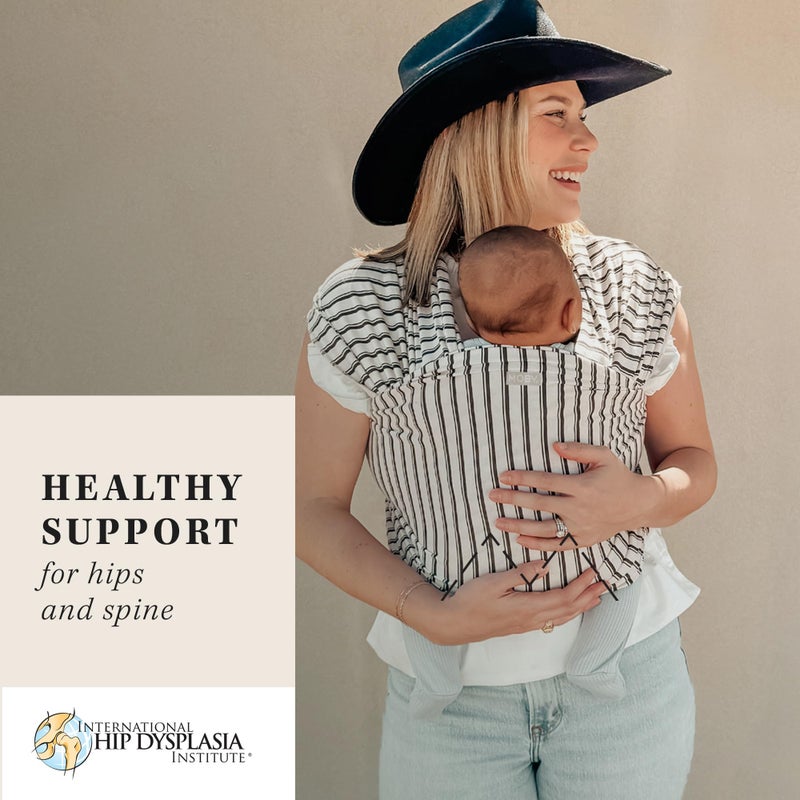 Moby Baby Wrap Carrier Classic for Newborns to Toddlers (8-33lbs), Infant Sling Carrier, Lightweight & Hands Free Design, Adjustable for All Body Types (Heirloom Stripe) - Image 3