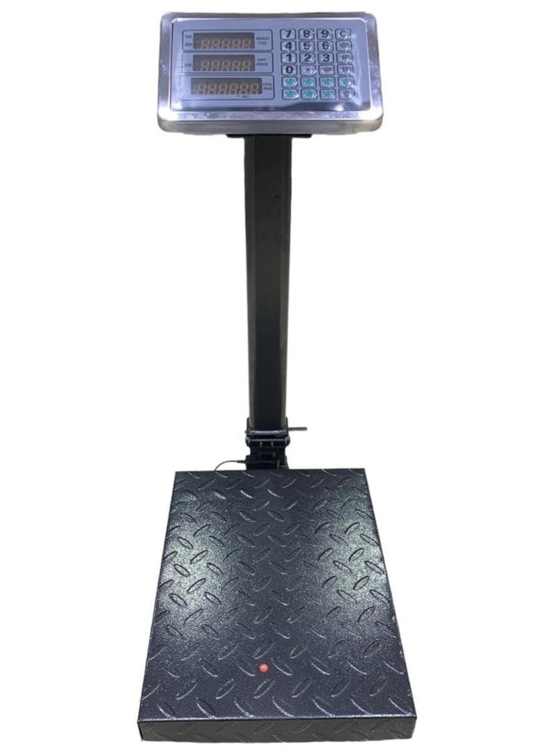 عام ميزان ديجيتال وزن حتى 150 كيلو جرام - حساسية حتى 10 جرام - يعمل بالكهرباء و أيضا البطارية في حالة عدم تيار كهربائي مقاس الطبليه 30في 40 سم - Image 1