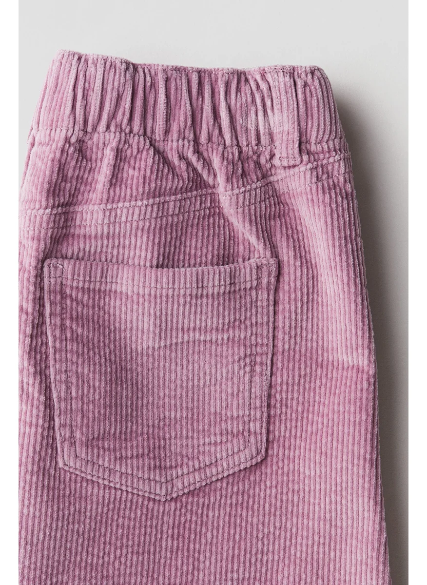 اتش اند ام Cotton Corduroy Skirt