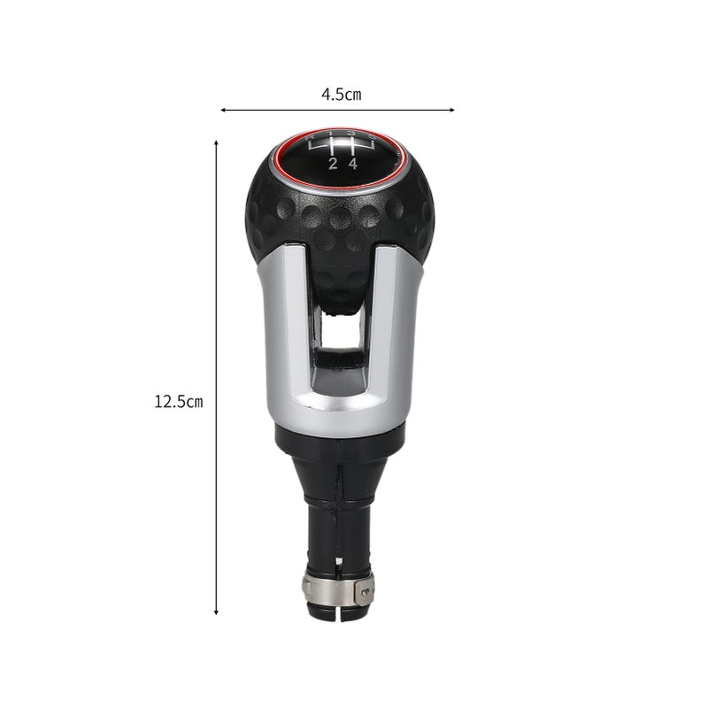 Manual Shift Knob 5 Speed Black Plastic & Metal Sturdy Durable - Quick Smooth Shift Gear Shift Knob for Manual Transmission Cars Including Volkswagen - Image 2