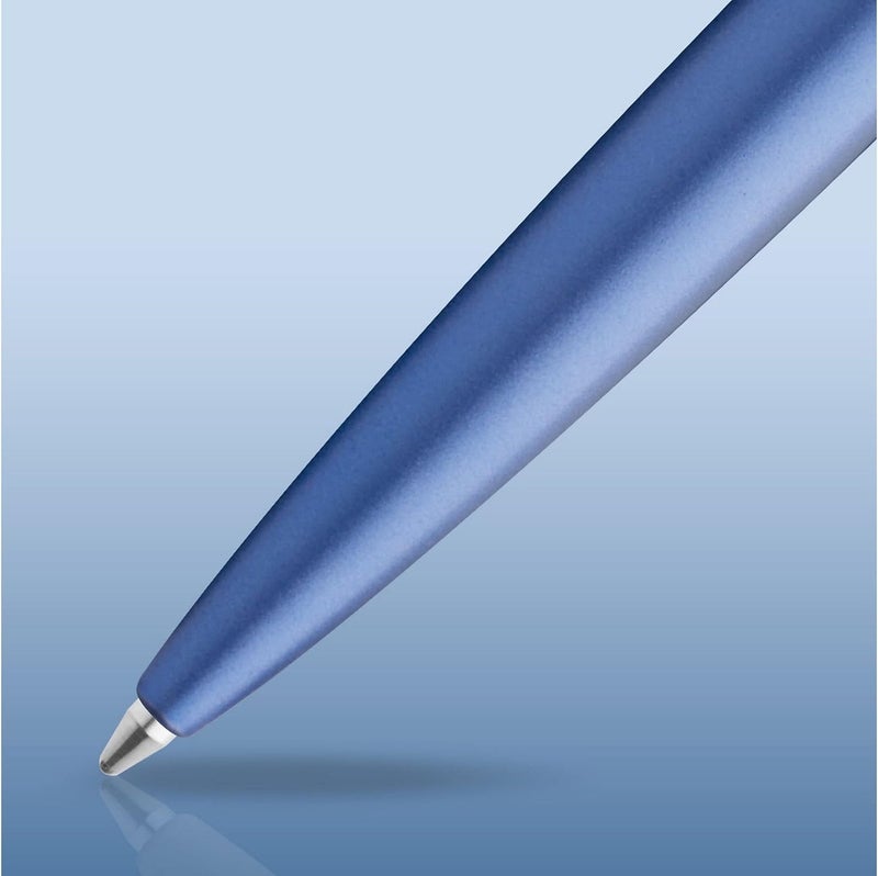وترمان Waterman Fountain Pen - Elegant Blue Metal Design - Image 3