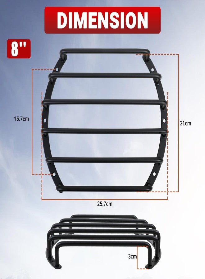 AICARS Metal Car Bar Grille Audio 8 Inches Speaker Subwoofer Grill Grille Cover 6 Bars- Pack of 1 - Image 5