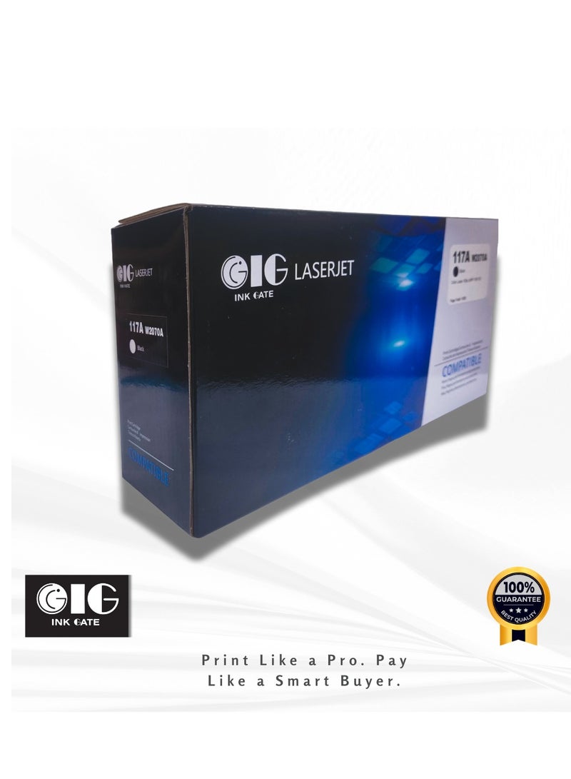 IG Compatible Black Toner Cartridge – 117A – for HP Color Laser 150a, 150nw, MFP 178nw, MFP 179fnw (Up to 1,000 Pages) - Image 3
