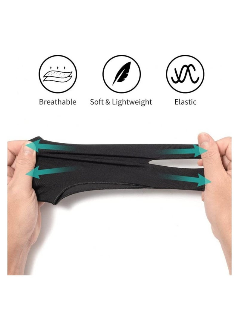 Generic Durable Two-Finger Drawing Glove Black Color  - Image 5