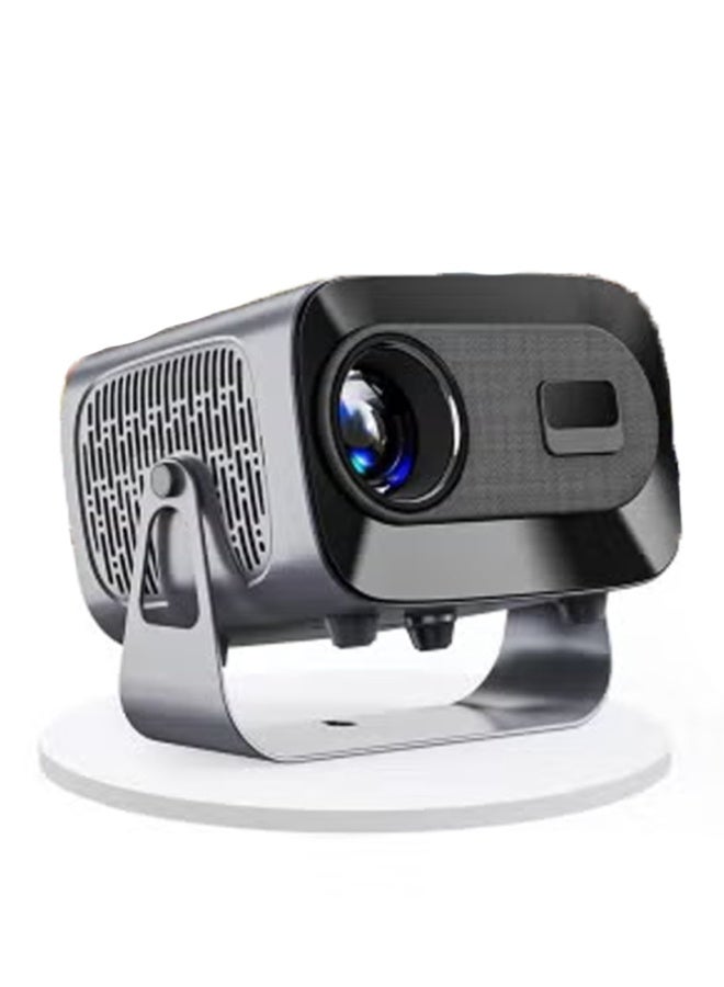 Premium Mini Smart Projector – 4K Supported, 15000 Lumens, Android 11.0 Electric Focus Projector with WiFi 6 & Bluetooth 5.0, 360° Angle Adjustment Portable Home Theater Projector for Movies & Streaming