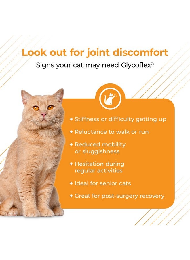 فيتري ساينس لابوراتوريز Glycoflex 3، مكملات غذائية مثبتة سريريًا لدعم المفاصل للقطط - مكمل غذائي لصحة الورك والمفاصل مع الجلوكوزامين والميثيل سلفونيل ميثان وبلح البحر الأخضر ودي إم جي - 60 حبة مضغ بنكهة الدجاج - Image 3