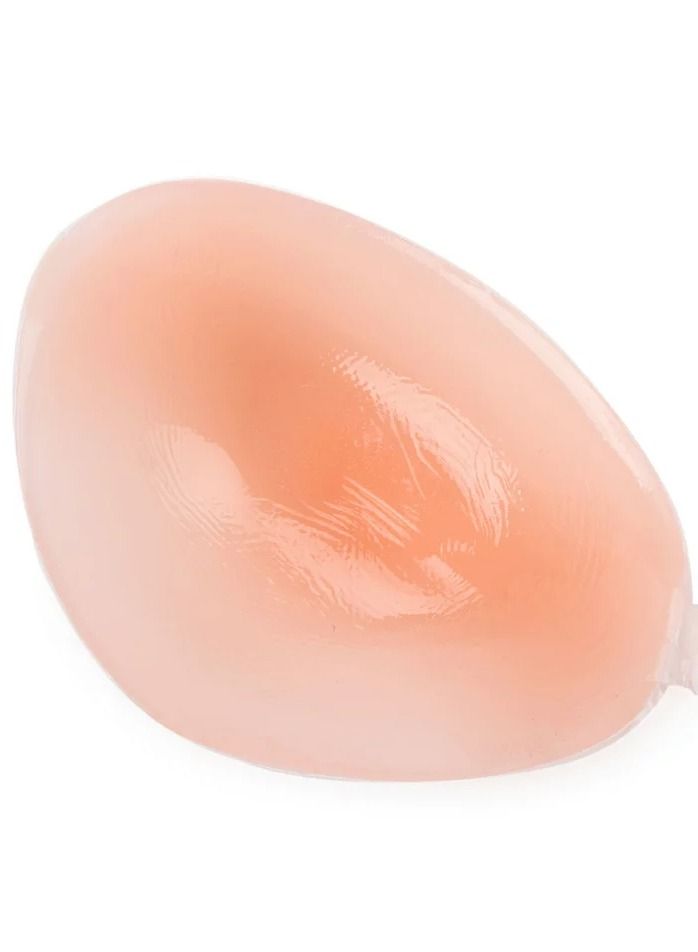 DubaiGallery Strapless Seamless Self Adhesive Silicone Hollow Invisible Push Up Bra Pink - Image 3