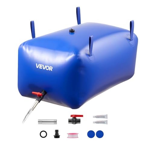 VEVOR Water Storage Bladder 634 Gallon Large Capacity Water Bag Portable Collapsible Soft Waters Container Leakproof TearResistant PVC Emergency Waters Storage Tank for RV Truck Outdoor Use - Image 1