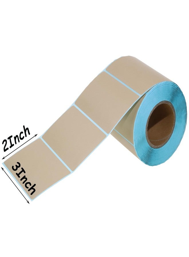Mini Skater Thermal Labels for Shipping Packages Small Business Office or Home, Compatible with Most Thermal Shipping Label Printer (Brown, 3" X 2") - Image 2