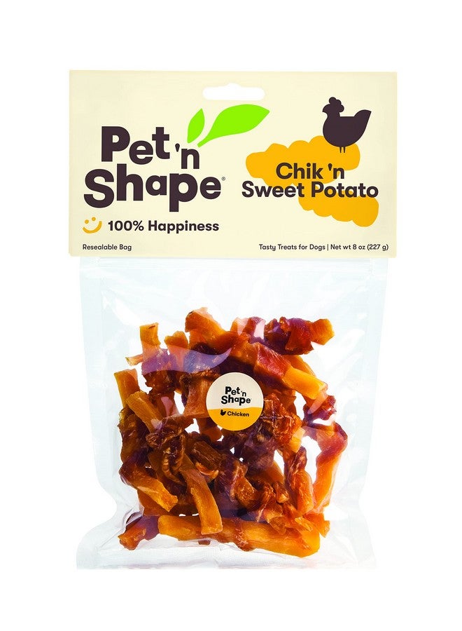 Pet 'n Shape Sweet Potato Chews Jerky Dog Treats  8 Ounce - Image 1