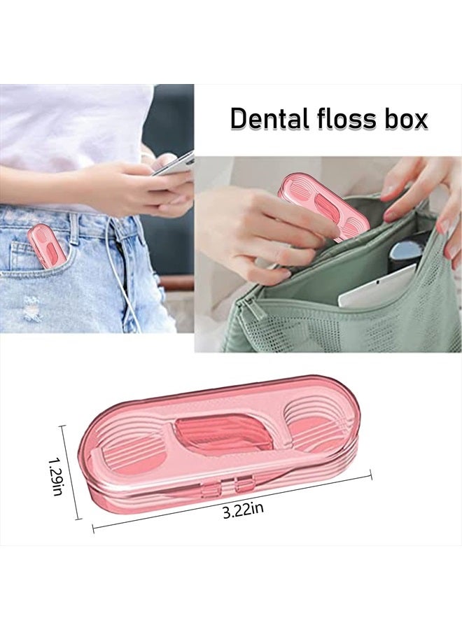 Setaria Viridis Flosser Dispenser Dental Floss Case Travel Floss Professional Toothpicks Sticks with Travel Case Superfine Floss Picks Dental Picks for Teeth Cleaning - Image 3