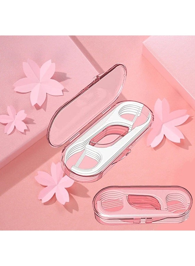 Setaria Viridis Flosser Dispenser Dental Floss Case Travel Floss Professional Toothpicks Sticks with Travel Case Superfine Floss Picks Dental Picks for Teeth Cleaning - Image 5