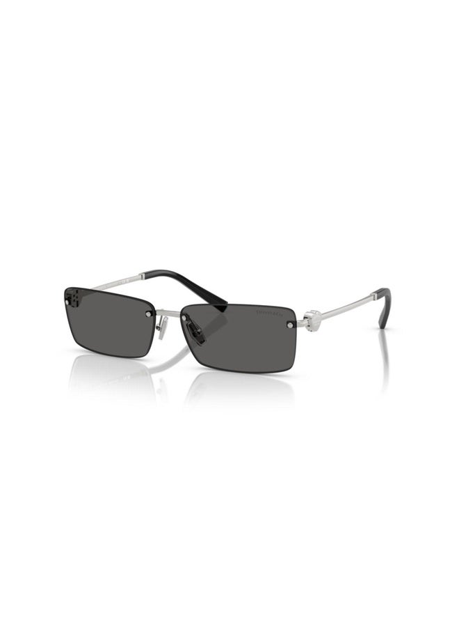 Tiffany Unisex RECTANGLE  SUNGLASSES- TF 3108B - lense size:60mm - SILVER - Image 1