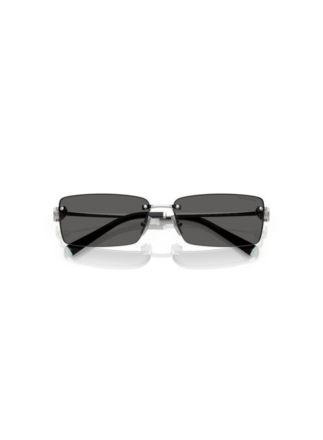 Tiffany Unisex RECTANGLE  SUNGLASSES- TF 3108B - lense size:60mm - SILVER - Image 5