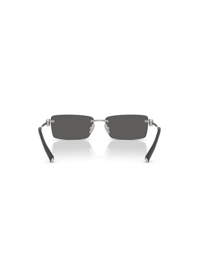 Tiffany Unisex RECTANGLE  SUNGLASSES- TF 3108B - lense size:60mm - SILVER - Image 3