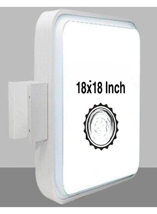 EHKO Acrylic Led Lollipop Flange Message Board - 18-Inch Square Glow Signage for Branding & Promotion - Eye-Catching Advertising Display for Restaurants, Cafes, and Businesses - Image 1