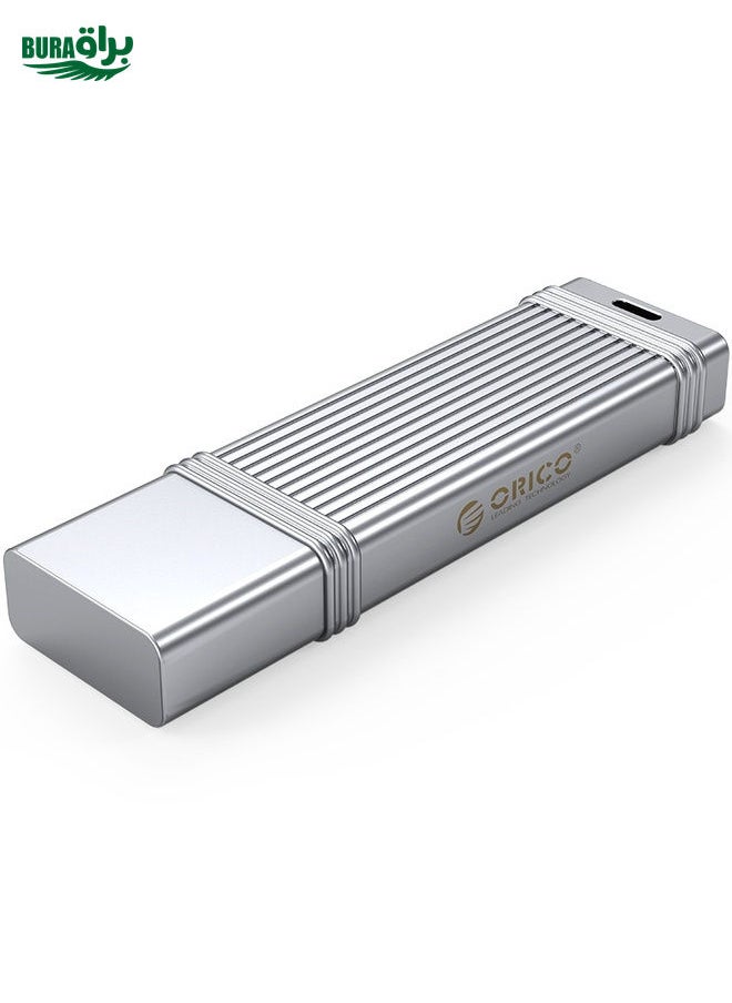 BURAQ ORICO 128GB USB-A USB3.2 Gen1 USB Flash Drive, Read 260MB/s, Write 50MB/s (Silver)  - Image 2