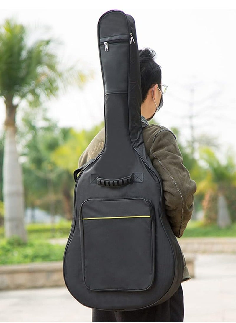 Mike Music 41 Inch Waterproof Dual Adjustable Shoulder Strap Acoustic Guitar Gig Bag 3mm Padding Backpack For 40" & 41-Inch Acoustic Guitar  - Image 5