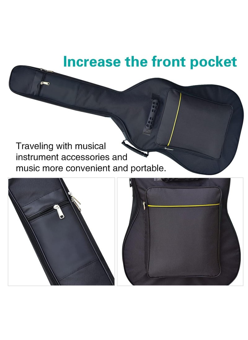 Mike Music 41 Inch Waterproof Dual Adjustable Shoulder Strap Acoustic Guitar Gig Bag 3mm Padding Backpack For 40" & 41-Inch Acoustic Guitar  - Image 3