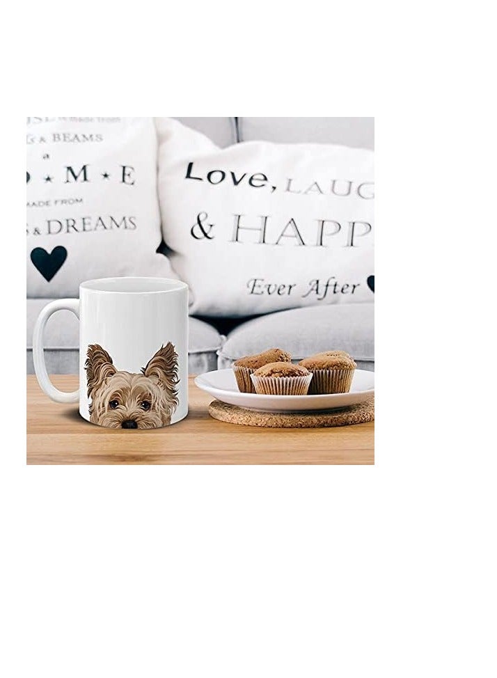 RYN Yorkshire Terrier Dog Ceramic Coffee Mug Tea Cup, 11 OZ - Image 2