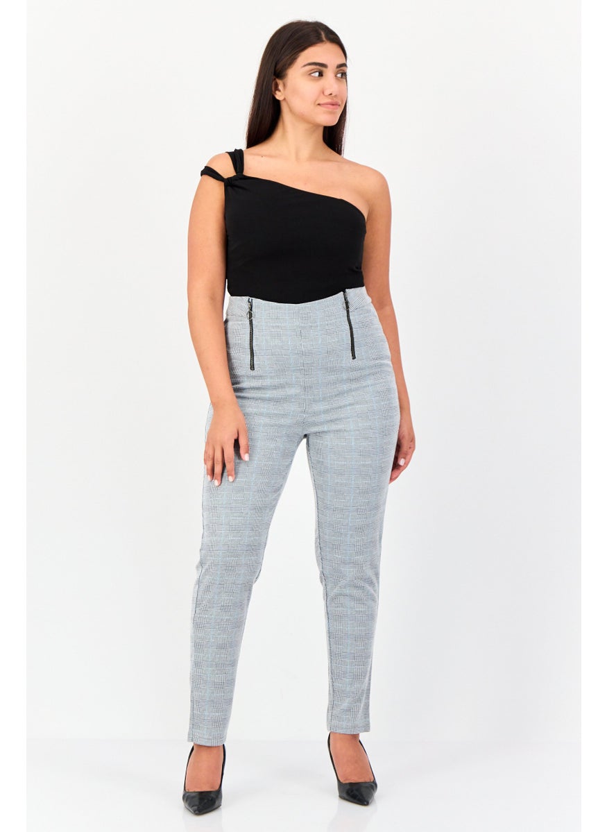 ONLY Women Herringbone Skinny Pants, Multicolor  - Image 2