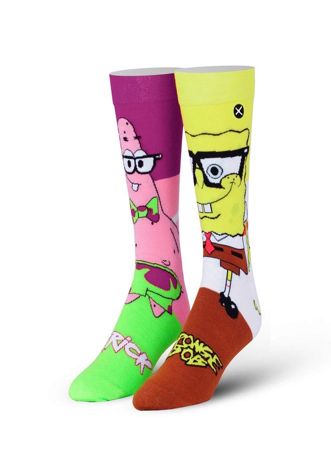 Odd Sox جوارب غريبة، سبونج بوب وباتريك، جوارب طاقم مبتكرة، جوارب رجالية ونسائية مضحكة وغريبة من التسعينيات - Image 1