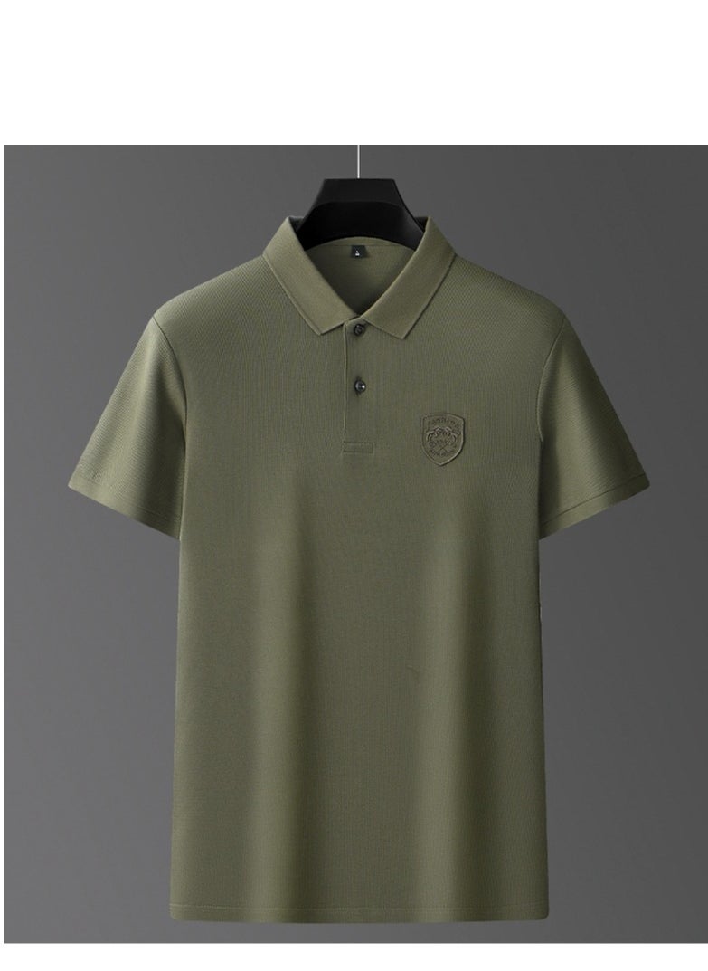 Generic POLO Shirt Men's Short sleeved T-shirt New Fashion Casual Flip Leader  - Image 2