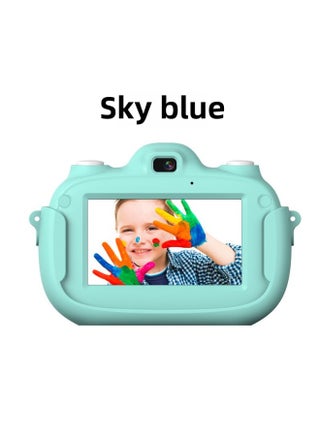 Source Manufacturers Touch Screen Children's Camera 2800W Small SLR Dual Lens Digital Camera-Body Color:A5 Blue (with Silicone Cover 16g Memory Card) - pzsku/ZB55A45AFB8B794D402EAZ/45/1745386002/43a5d4aa-a957-44cd-807c-dc011544bec1