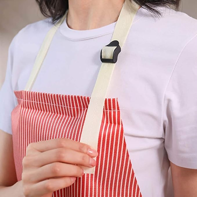 AVMPHD Cooking Apron Adjustable Waterproof Chef Apron with Pocket and 2 Side Coral Velvet Towels for Hands Wiping Quilt for Home Kitchen Grill Restaurant - Image 5