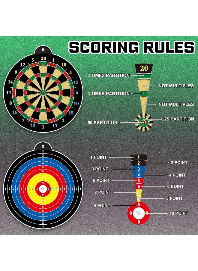 DEXO 15” Magnetic Dart Board Game Set – Double-Sided Indoor & Outdoor Dartboard with 6 Safe Magnetic Darts for Kids & Family Party Games - Image 5