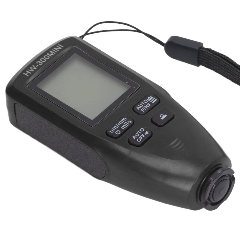 Coating Thickness Gauge 0-2000um Digital Meter with Automatic Substrate Detection for Metal Plating - Large Display Showing µm or mils - Portable ABS Device for Car Paint Inspection and Industrial Use - Image 1