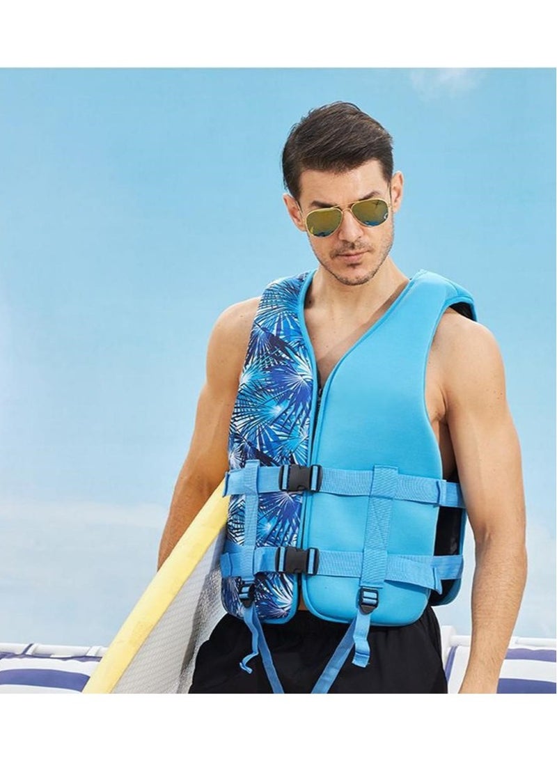 REBENUO Swimming jacket, latest style, safety jackets, size XLarge (blue) - Image 2