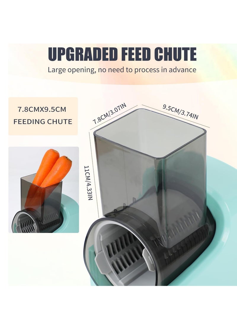 Relex Electric Cheese Grater, Professional Electric Slicer Shredder, One-Touch Control Electric Salad Machine for Fruits, Vegetables, Cheeses, Salad, 3 Attachments Food Processor  - Image 5