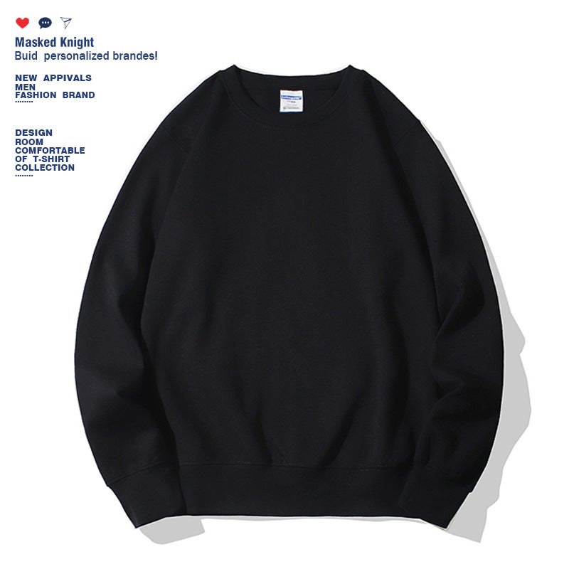 Super plus size 150.00kg Wearing OVERSIZE Cross-border Export Mens Shoulder Loose Casual Solid Color Round Neck Sweat Dark gray - Image 4