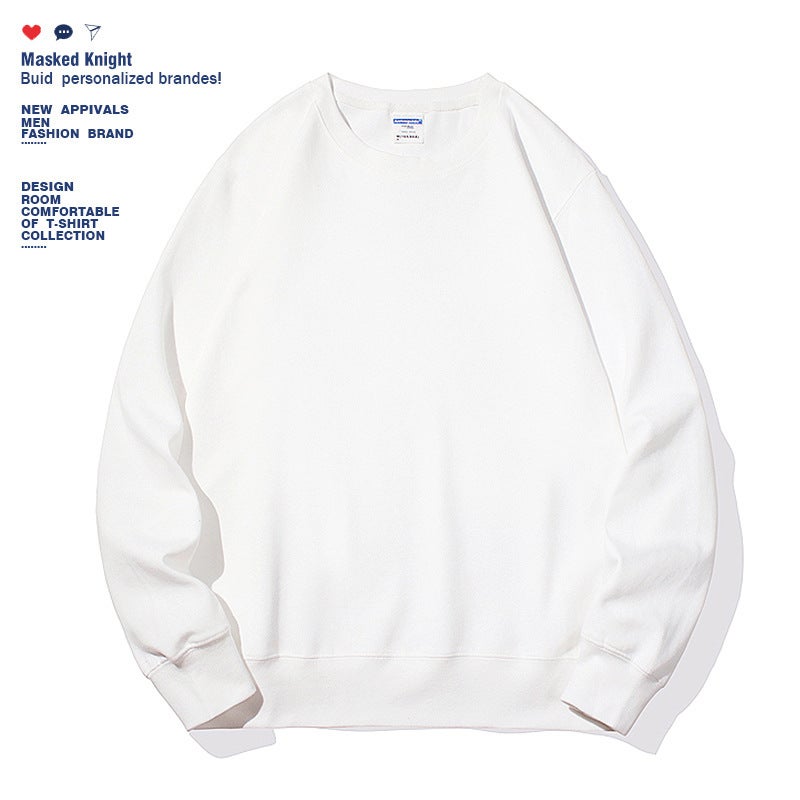 Super plus size 150.00kg Wearing OVERSIZE Cross-border Export Mens Shoulder Loose Casual Solid Color Round Neck Sweat Dark gray - Image 3