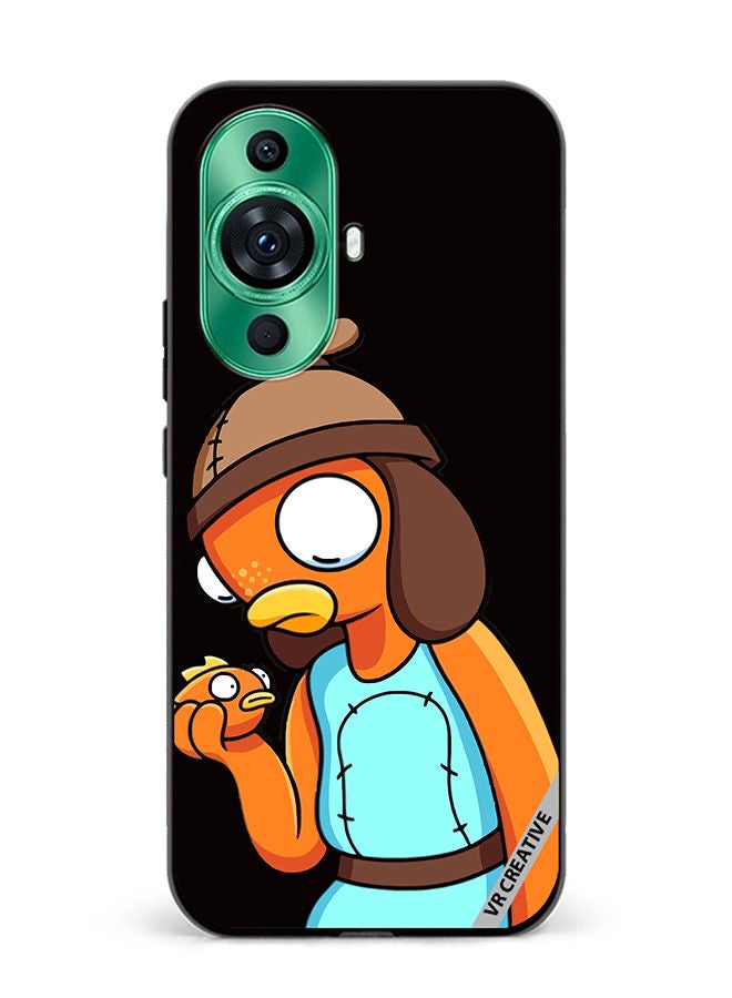 VR CREATIVE Protective Case Cover For Huawei nova 11 Pro Funny Fish stick Design Multicolour - Image 1