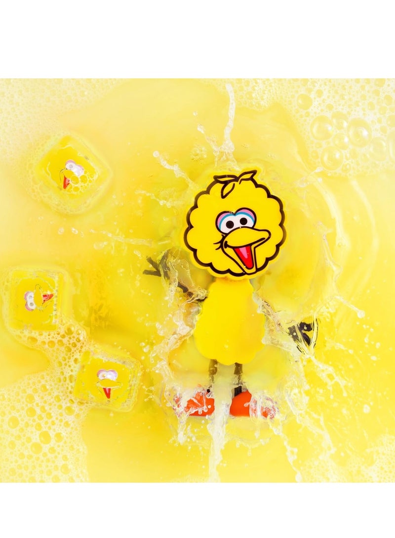 Bamboo Bark Glo Pals Sesame Street character & light up baby kids bath toys glow cubes, water play (Lemon) - Image 2