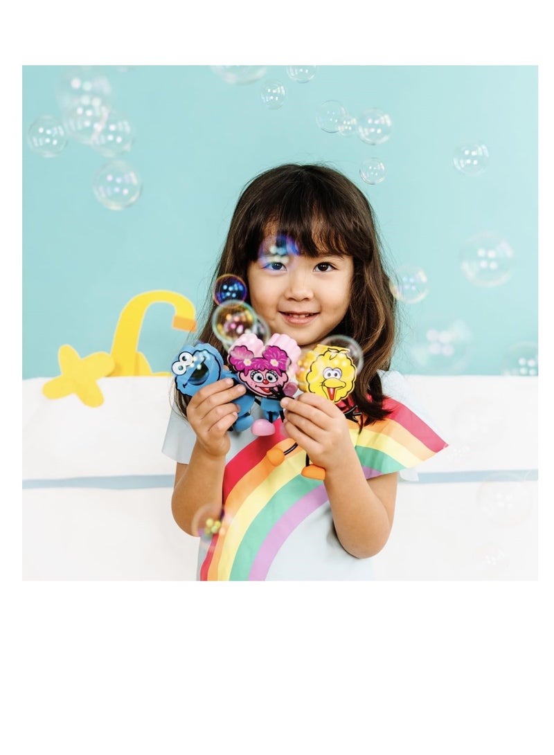 Bamboo Bark Glo Pals Sesame Street character & light up baby kids bath toys glow cubes, water play (Lemon) - Image 5