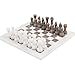 Radicaln Marble Chess Set 15 Inches Handmade White and Grey Oceanic Classic Board Games for Adults Luxury Marble Chess Board Chess Pieces - Image 2