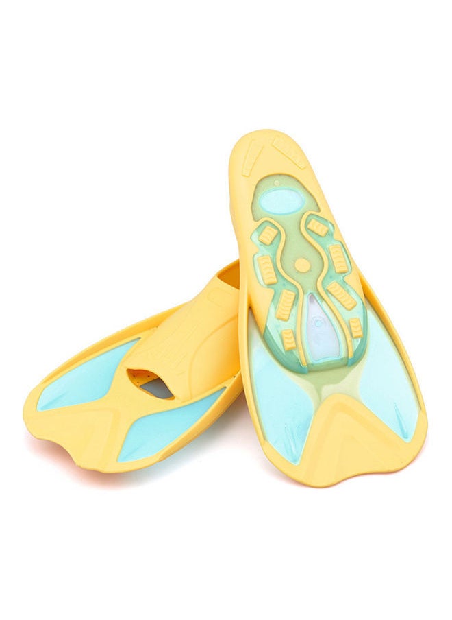 Y&D Kids Short Light Swim Fins Flippers Yellow & Blue 3XS 32.00*10.00*20.00cm  - Image 5